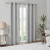 Basketweave Room Darkening Curtain Panel Pair(2 Pcs Window Panels)
