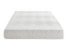 10-inch California King Size Bed Mattress Gel-Infused Memory Foam Mattress, Firm, White, Mattress in a Box
