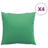 Throw Pillows 4 pcs Green 23.6"x23.6" Fabric