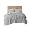 Embroidered Medallion Faux Fur Ultra Plush Comforter Mini Set