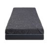 8" Twin Size Bed Mattress Gel-Infused Memory Foam Hybrid Mattress, Dark Gray, Mattress in a Box, Firm Comfort Mattress
