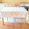 Finest Floral Coloring Rectangle Easter Tablecloth Non Iron Stain Resistant Table Cover 52x70 inch