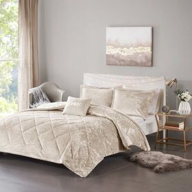 4 Pcs Velvet Comforter Set with Throw Pillow(Twin/Twin XL) (Color: as Pic)